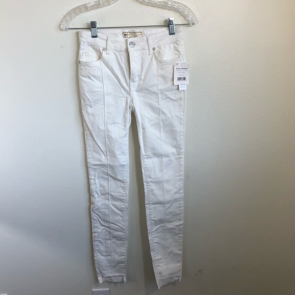 NWT Free People Del Wray White Skinny Jeans - Picture 2 of 8